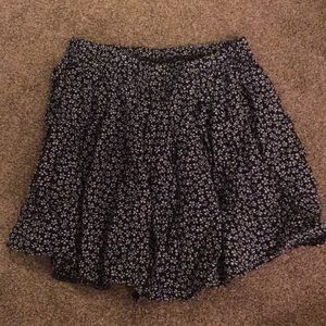 Navy skirt with white flowers